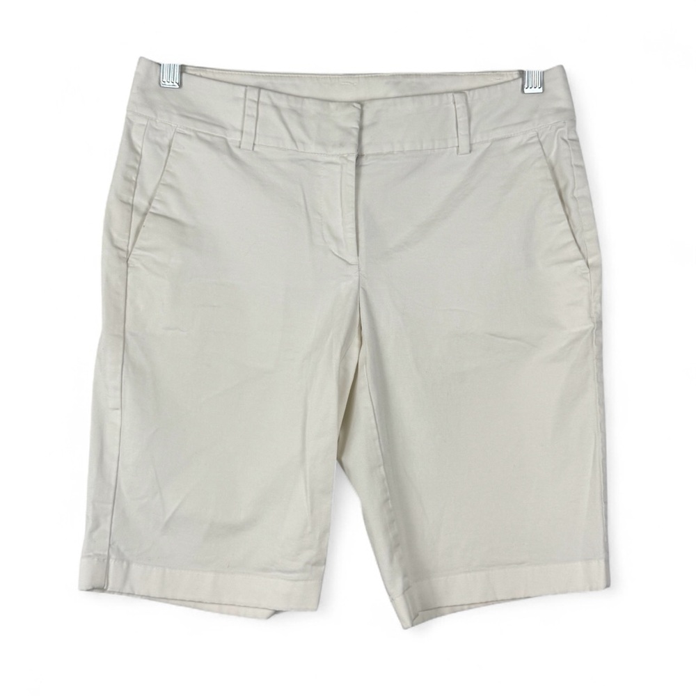 Ann Taylor Boardwalk Short White Size 2 Stretch Pockets‎